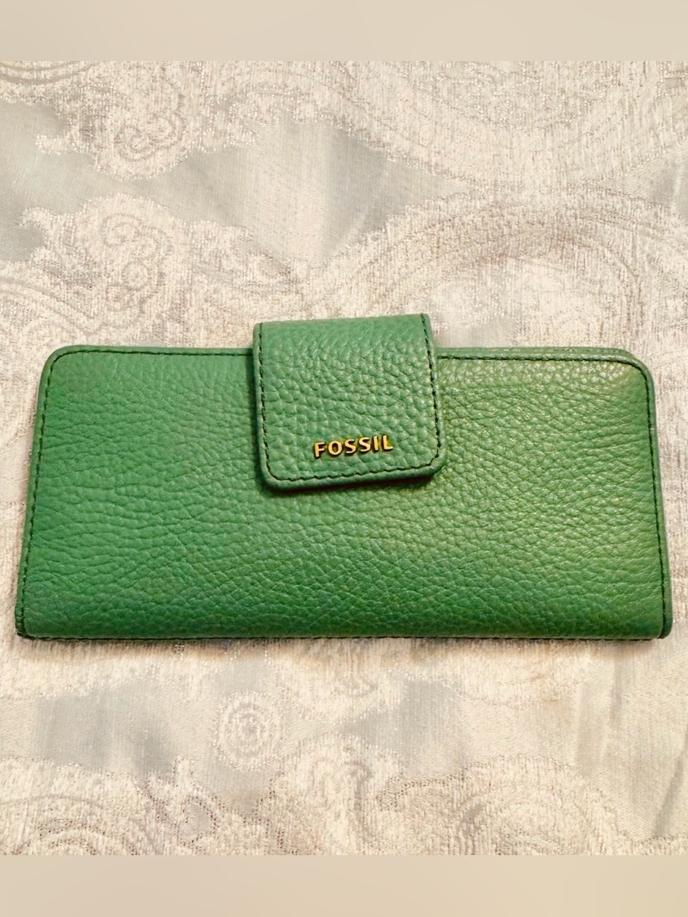 Fossil Green Leather Wallet - Picture 2 of 7